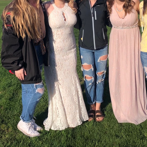 White Nightway Prom Dress - Picture 4 of 10